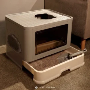 KTCAT ห้องน้ำแมว พับเก็บได้ ไม่เปลืองที่